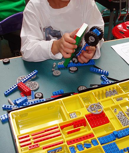 LEGO® bricks being used by a child