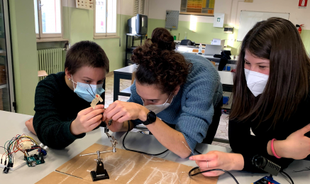 Working on eyeglasses with sensors