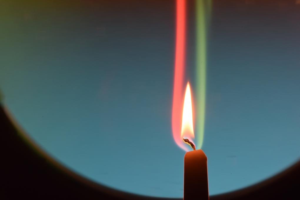 Schlieren image of a candle